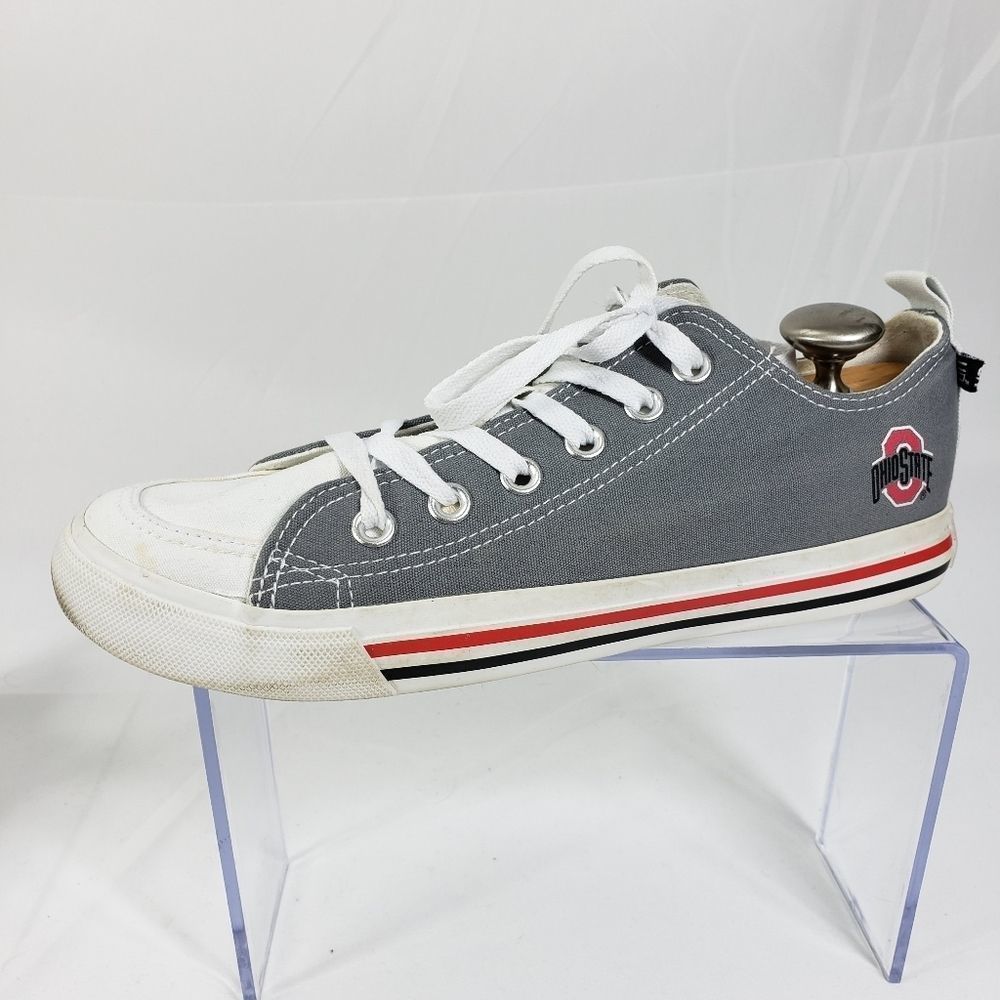 Skicks OSU Buckeyes low top sneakers sz W-9 M-7